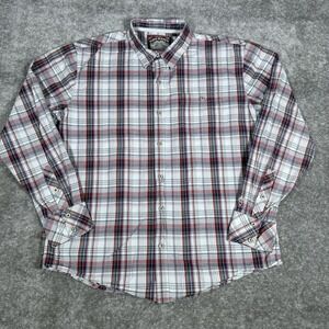 Topo Ranch Shirt Men's Large Plaid Long Sleeve Button Up Organic Cotton Western‎